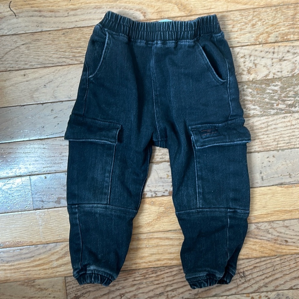 Zara baby cargo jean joggers